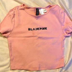 H&M black pink shirt.  Kids size XS